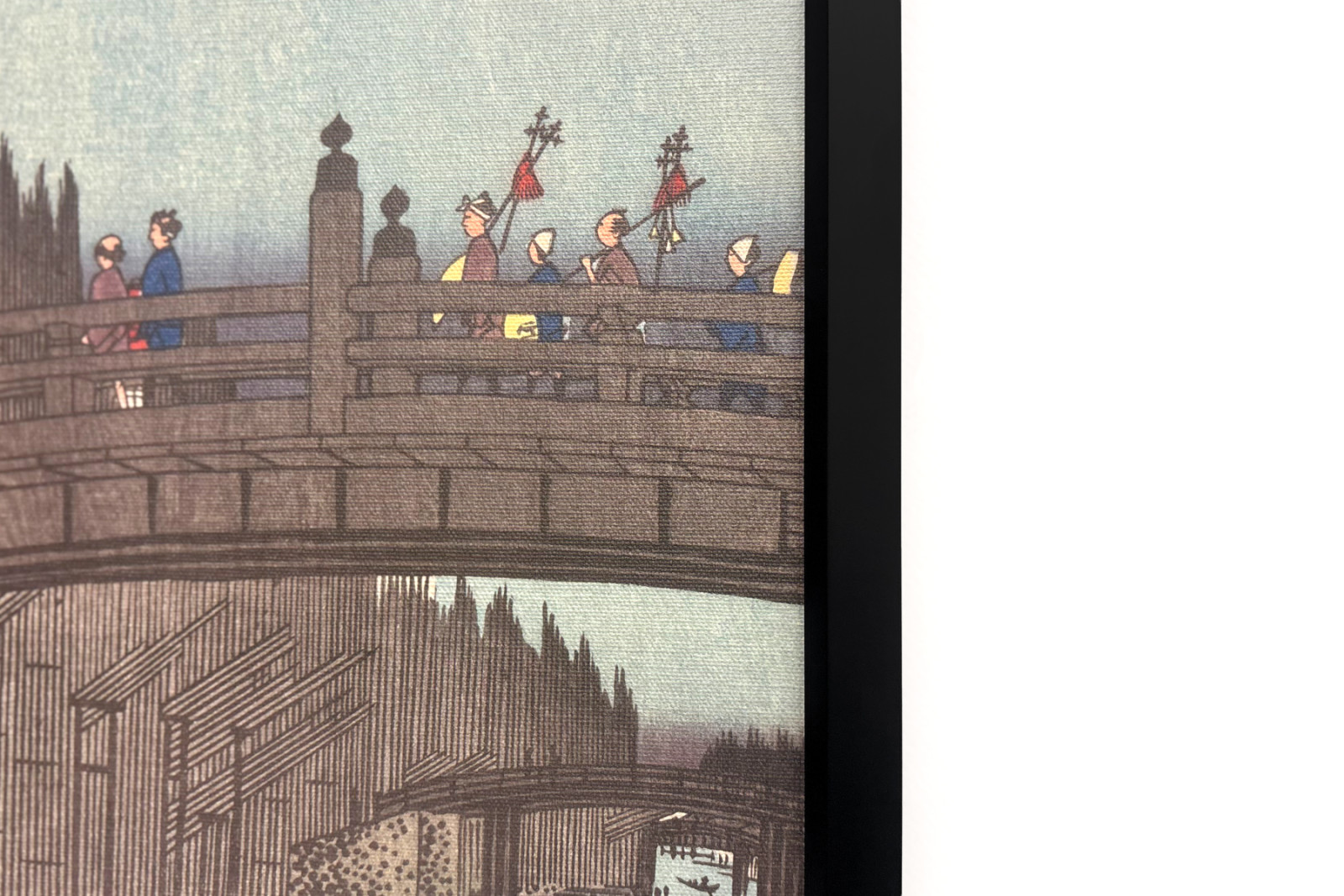 Bamboo Market at Capital Bridge, 1857 - Ando Hiroshige