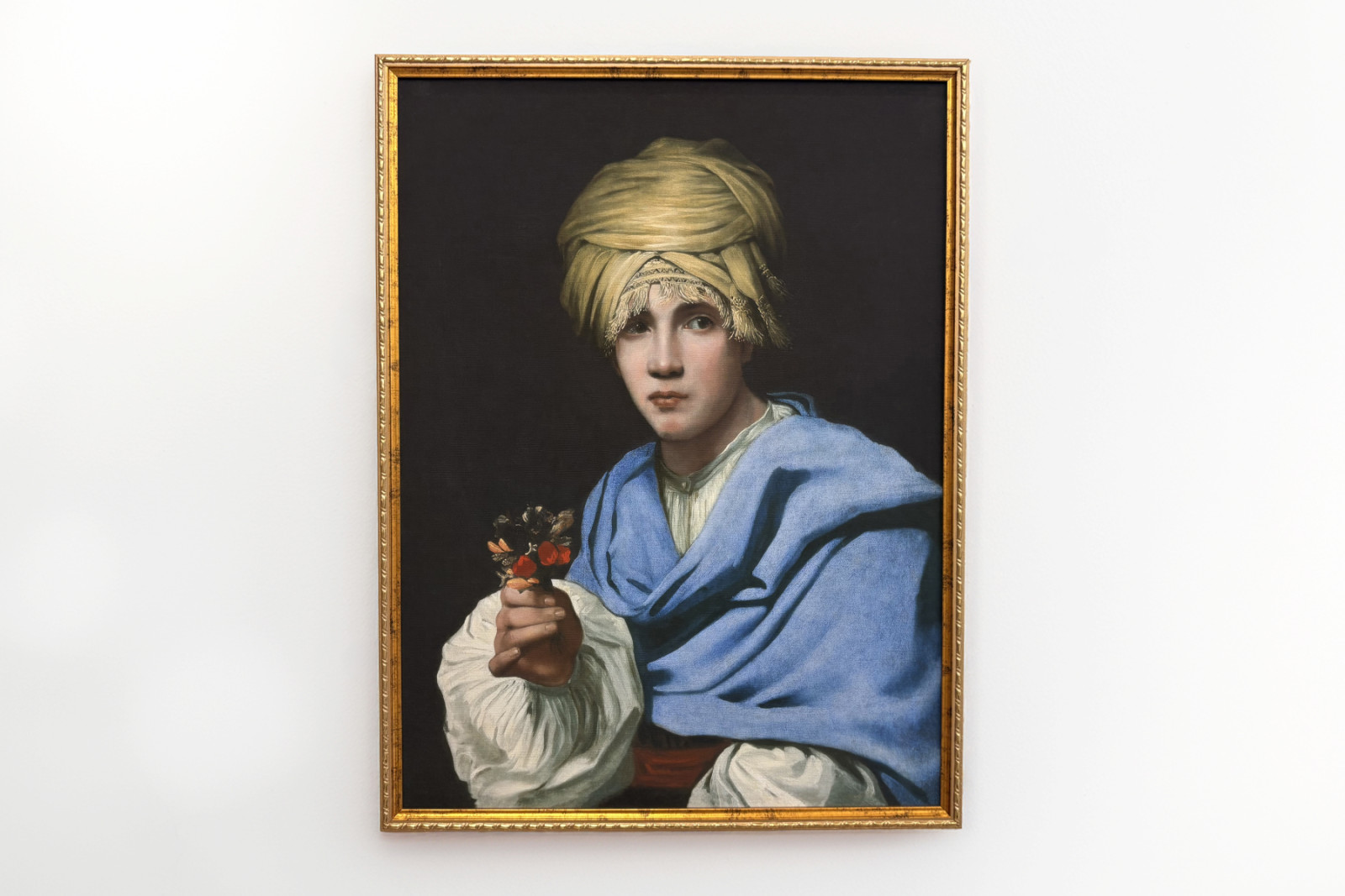 Boy in a Turban Holding a Nosegay - Michiel Sweerts