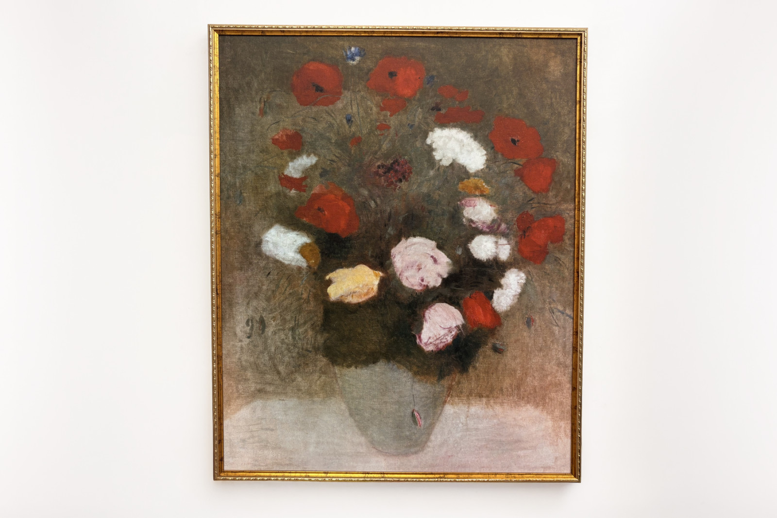 Bouquet with poppies - Odilon Redon