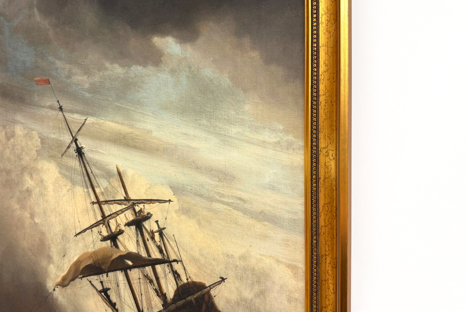 A Ship on the High Seas Caught by a Squall, Known as ‘The Gust’ - Willem van de Velde (II)