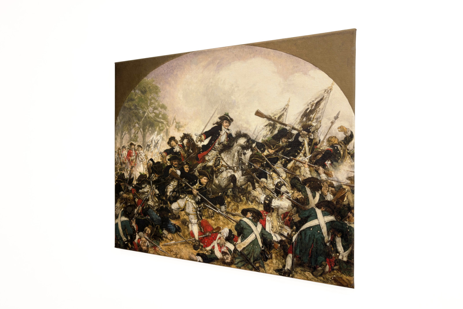 The Old Dessauer in the Battle of Turin - Hermann Joseph Wilhelm Knackfuss