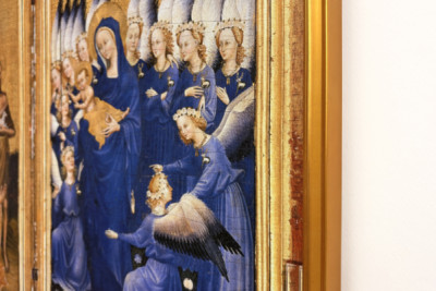 Richard II Presented to the Virgin and Child by His Patron Saint John the Baptist and Saints Edward and Edmund, c.1395-99