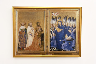 Richard II Presented to the Virgin and Child by His Patron Saint John the Baptist and Saints Edward and Edmund, c.1395-99