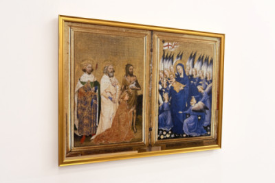 Richard II Presented to the Virgin and Child by His Patron Saint John the Baptist and Saints Edward and Edmund, c.1395-99
