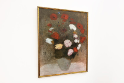 Bouquet with poppies - Odilon Redon