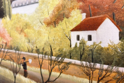 Landscape with Peasant - Henri Rousseau