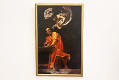 The Inspiration of Saint Matthew - Michelangelo Merisi Caravaggio