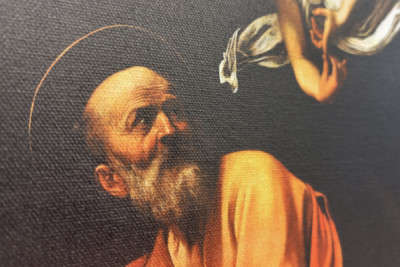 The Inspiration of Saint Matthew - Michelangelo Merisi Caravaggio
