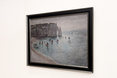 Etretat, Porte d'Aval: Fishing Boats Leaving the Port