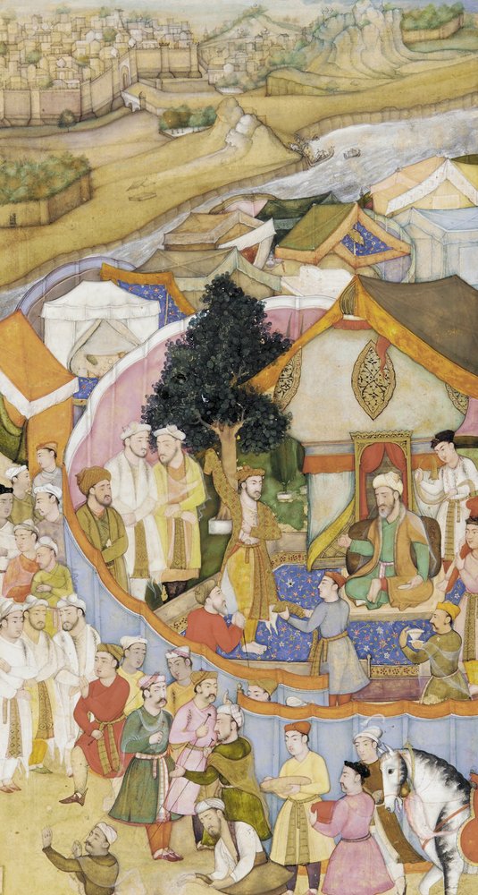Daud Receives a Robe of Honor from Munim Khan (Illustration from a ...