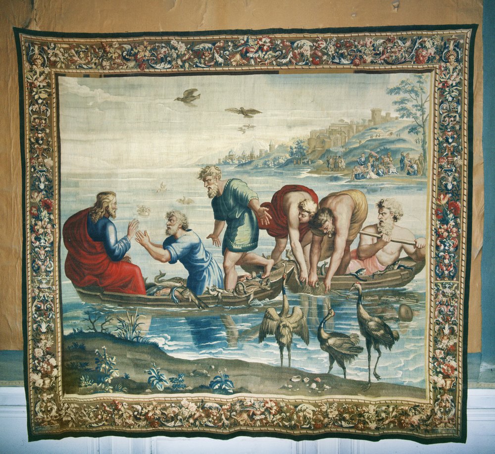 Tapestry depicting the Acts of the Apostles, The Miraculous Catch of ...