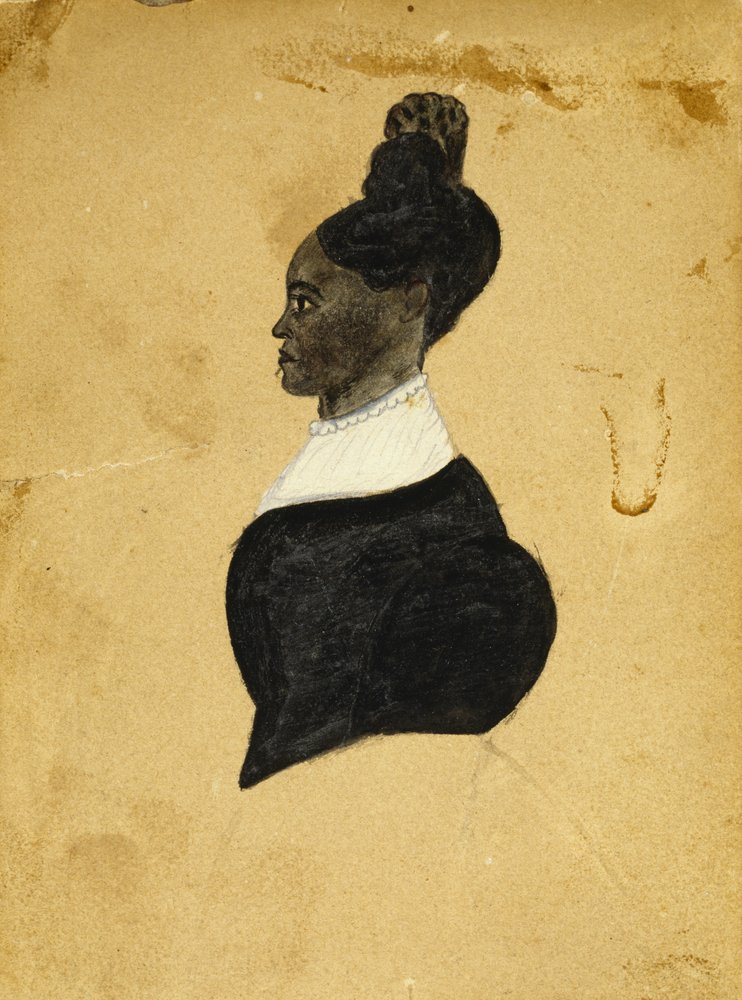 Silhouette Drawing of a Young Woman, c. 1840-1850