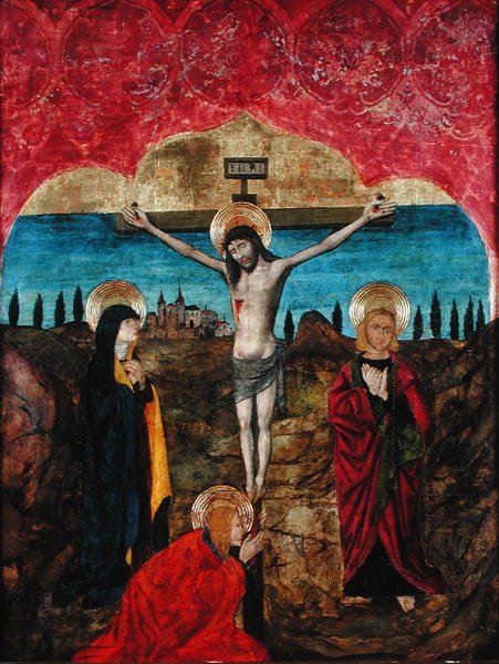 Christ on the Cross between the Virgin, St. John and Mary Magdalene