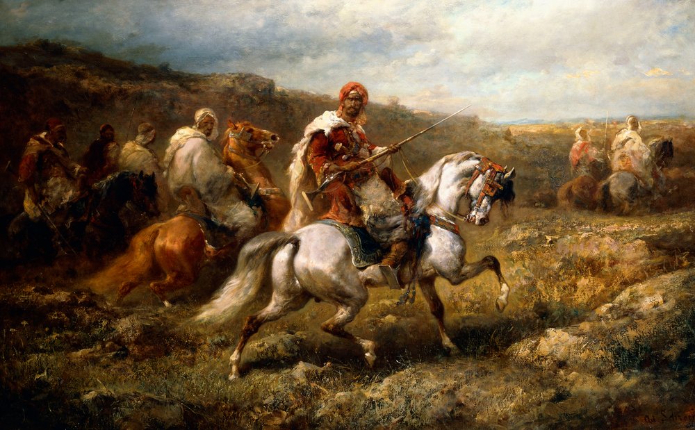 Bedouins on Route by Adolf Schreyer: Buy fine art print