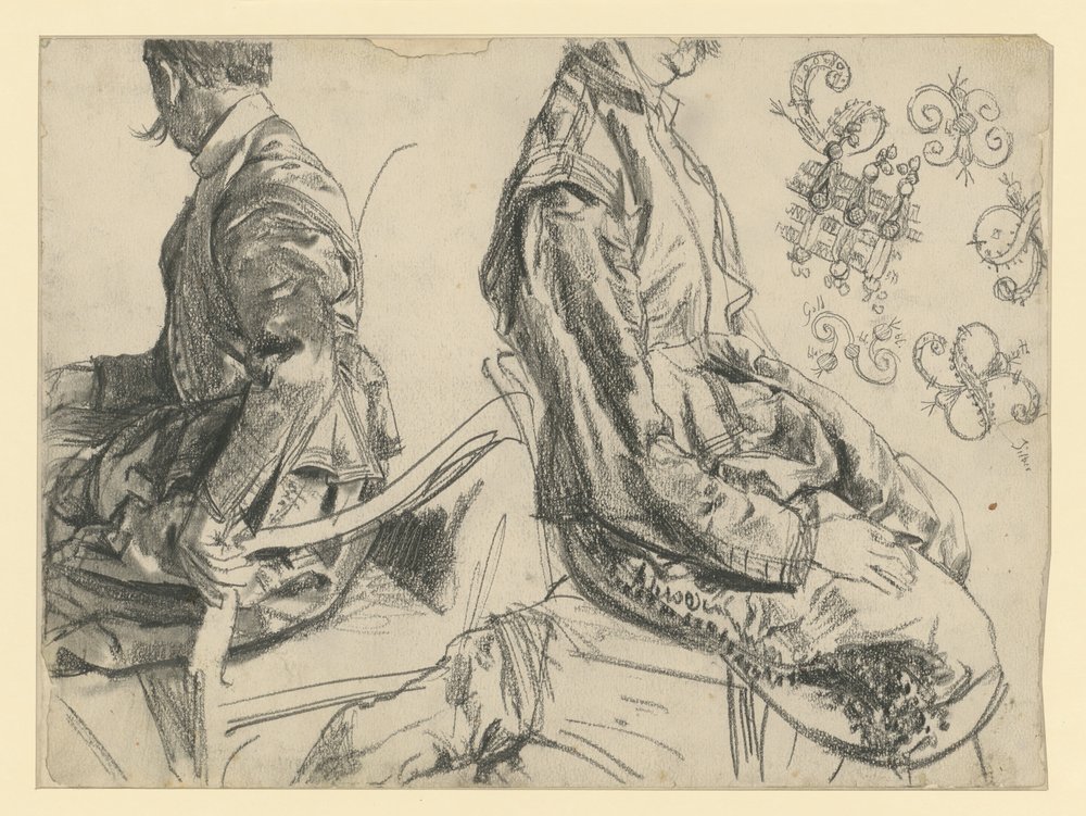 Model in Ceremonial Dress of Elector Johann Georg I of Saxony in Two Views, Historical Museum, Dresden by Adolph Menzel