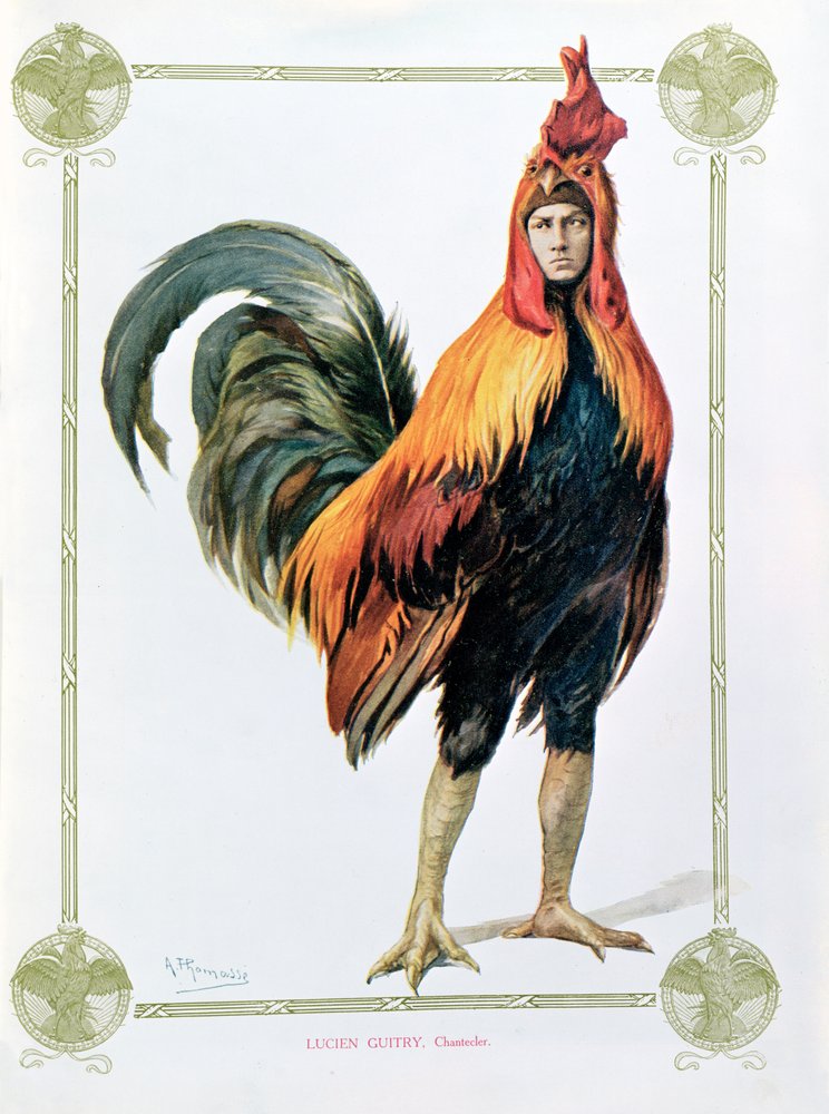 Lucien Guitry in 'Chantecler' by Edmond Rostand