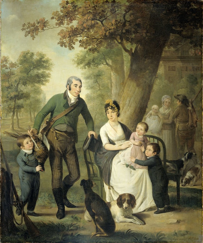 Family Portrait by Adriaen de Lelie