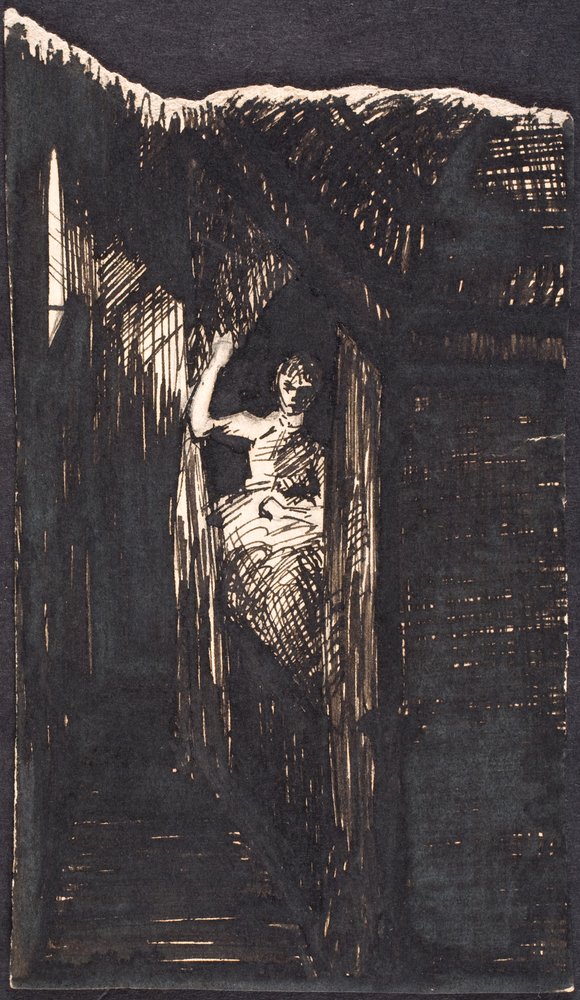 Woman in Alcove by Agnes Slott-Møller