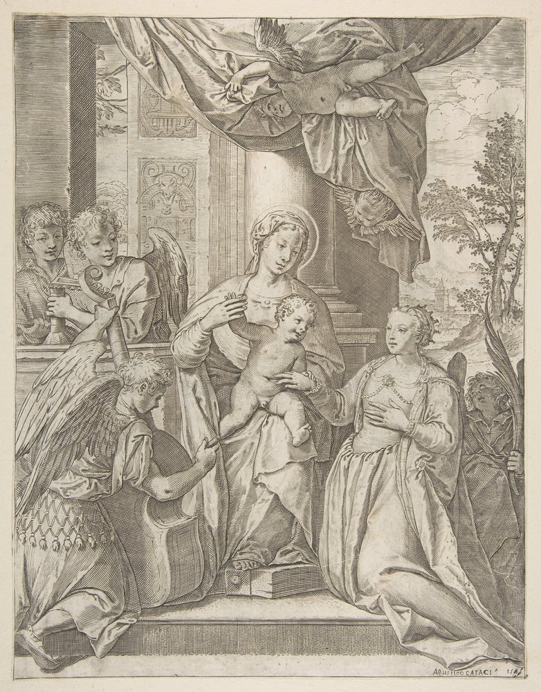 The Mystic Marriage of Saint Catherine (detail)