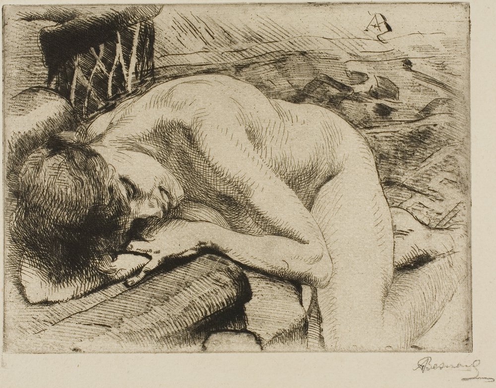 The Sleeping Model by Albert Besnard
