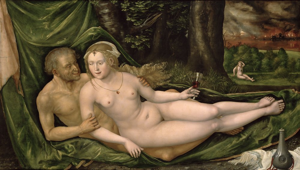 Lot and His Daughter by Albrecht Altdorfer