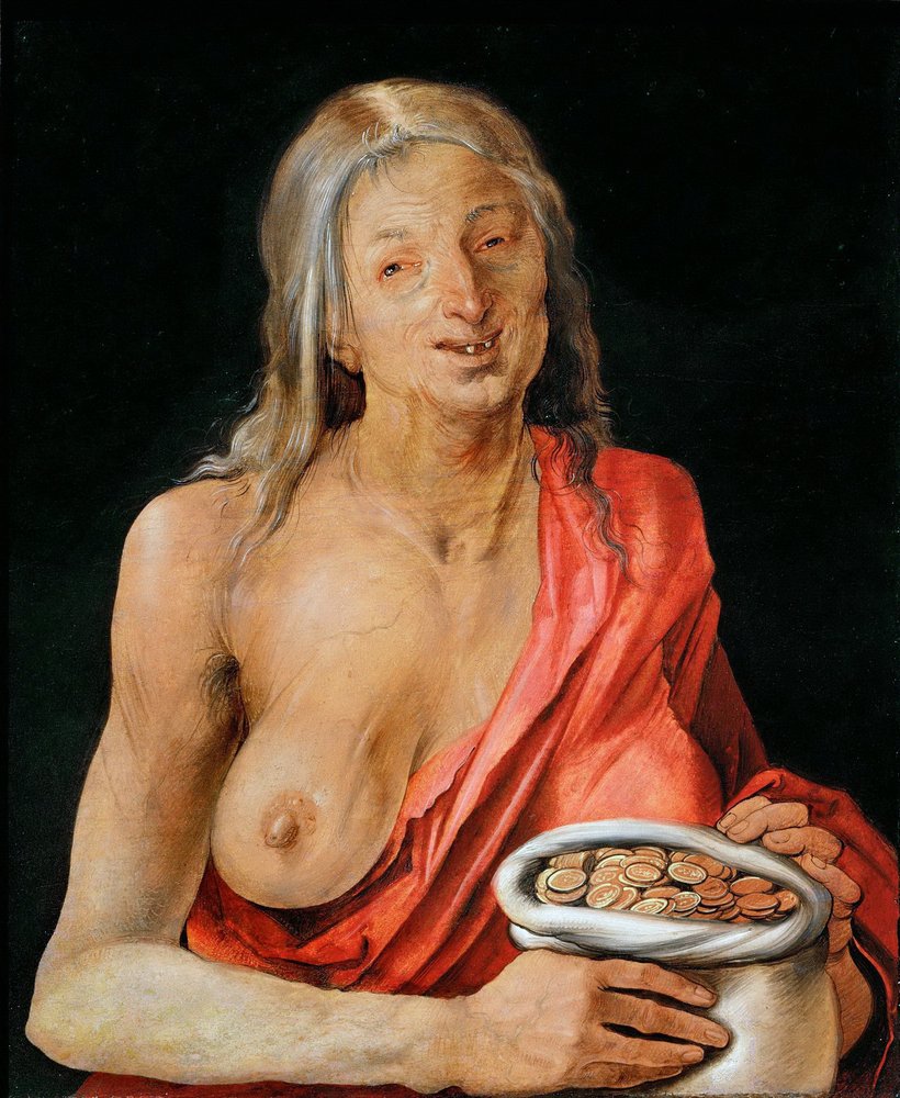 Allegory of Greed by Albrecht Dürer