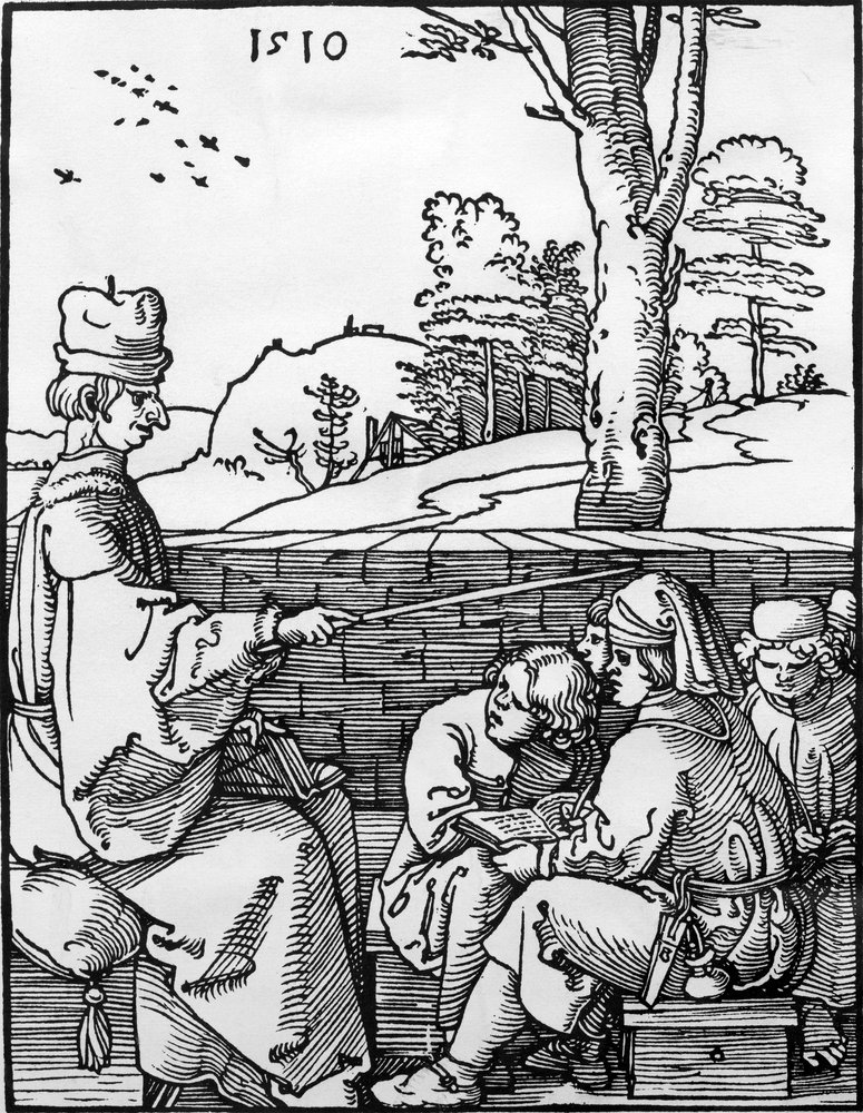 The School Lesson, 1510 by Albrecht Dürer: Fine art print