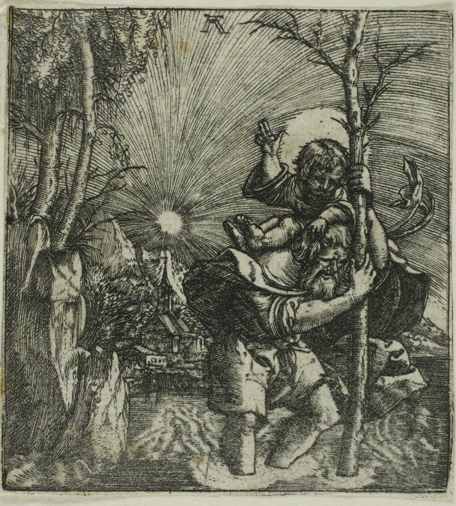 Saint Christopher Carrying the Christ Child