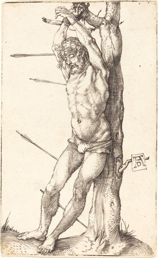 Saint Sebastian Bound to the Tree by Albrecht Dürer