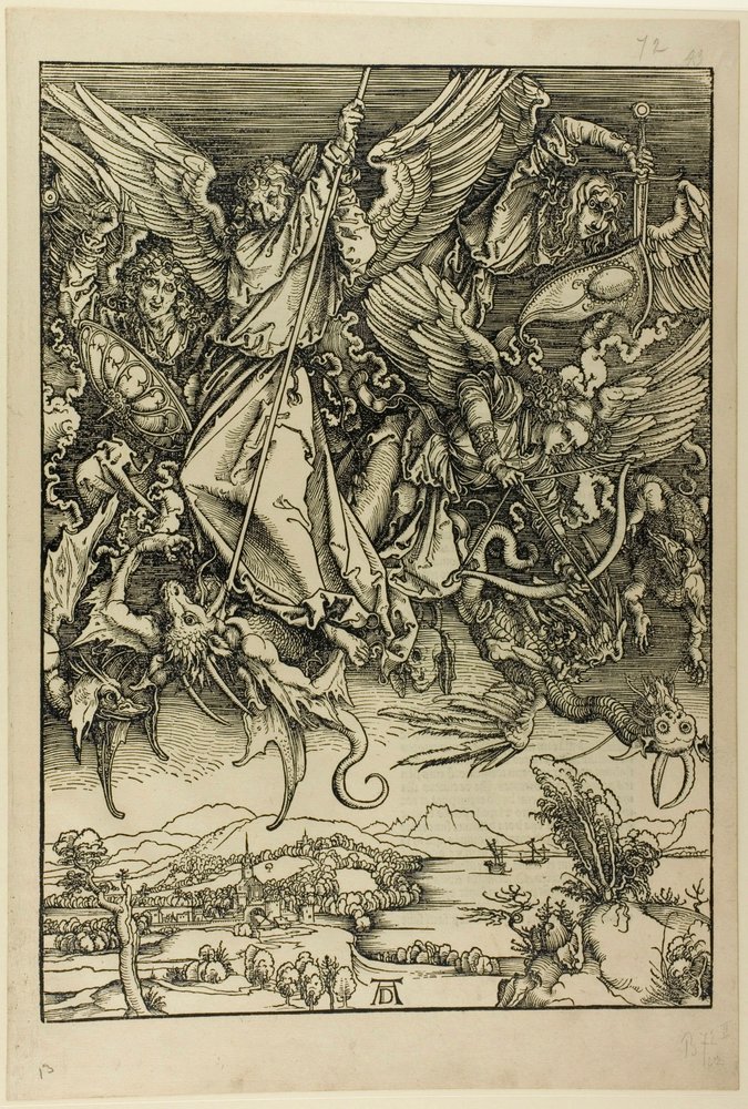 St. Michael Fighting the Dragon, from The Apocalypse by Albrecht Dürer