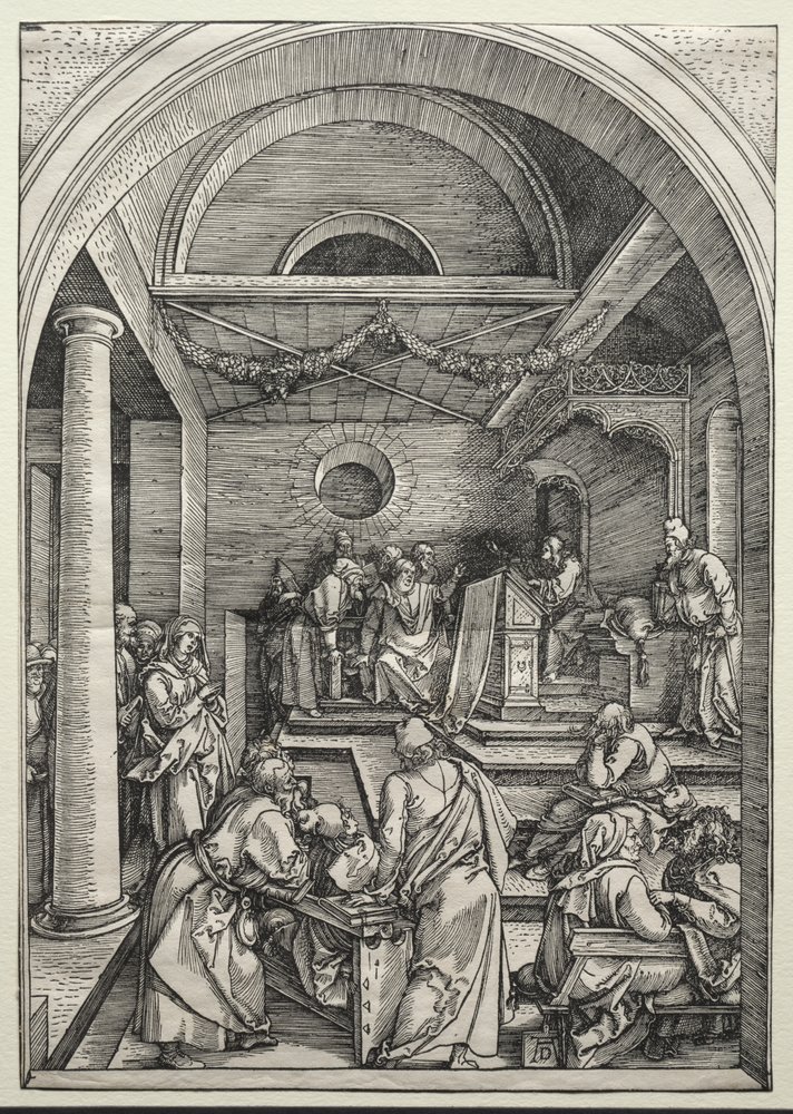 Christ Disputing with Doctors by Albrecht Dürer or Duerer