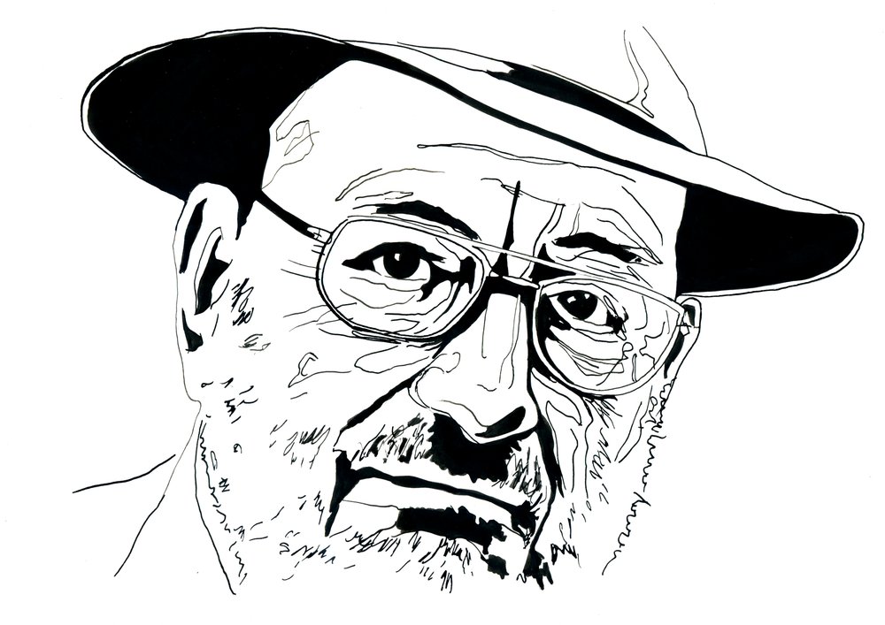 Portrait of Umberto Eco by Alessandro Lonati