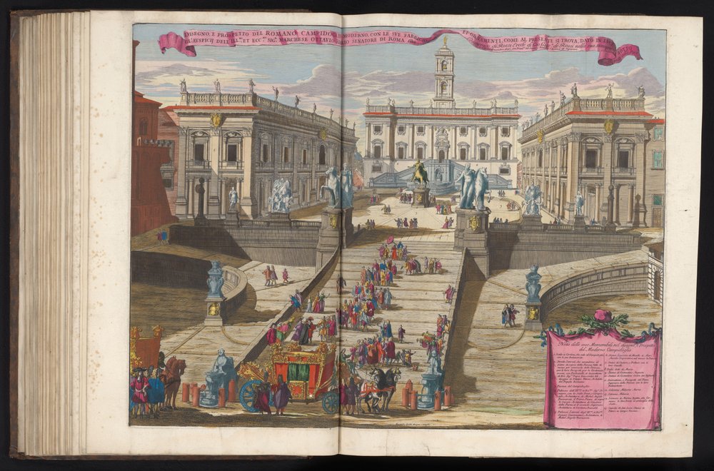 Staircase to Piazza del Campidoglio in Rome