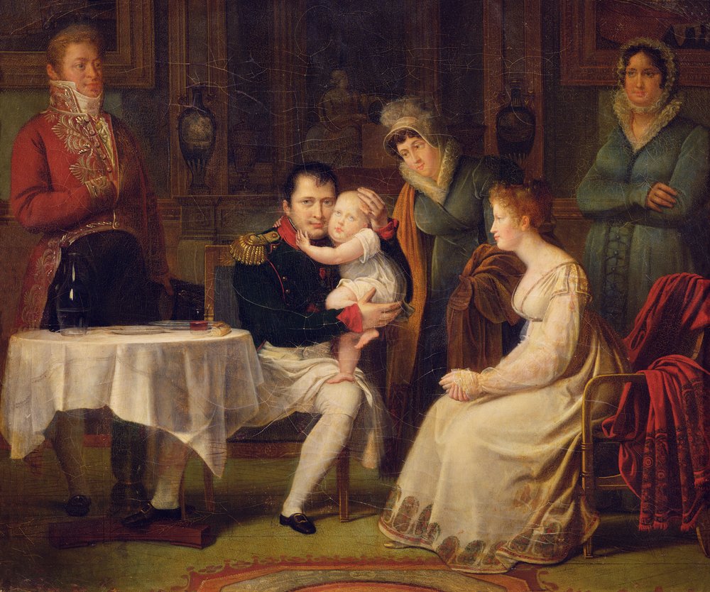 Napoleon I (1769-1821) Marie Louise (1791-1847) and the King of Rome ...