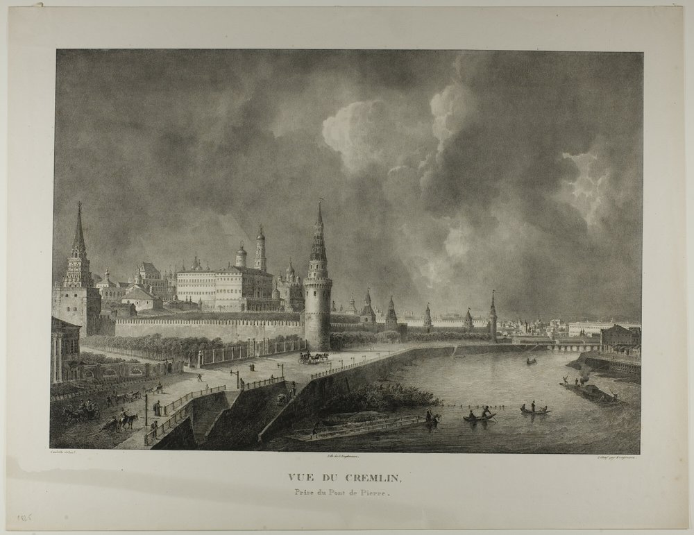 View of the Kremlin from the Stone Bridge by Alexandre Evariste Fragonard