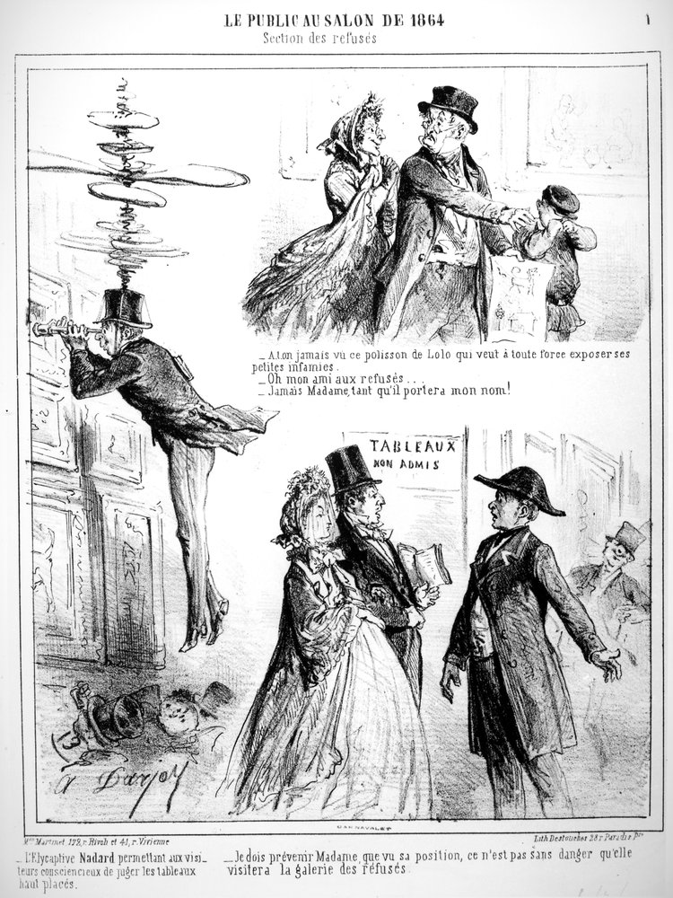 Caricatures of the Salon des Refuses of 1864
