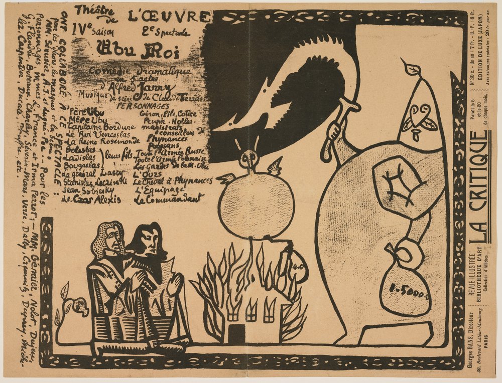 Program for Ubu Roi by Alfred Jarry: Buy fine art prints