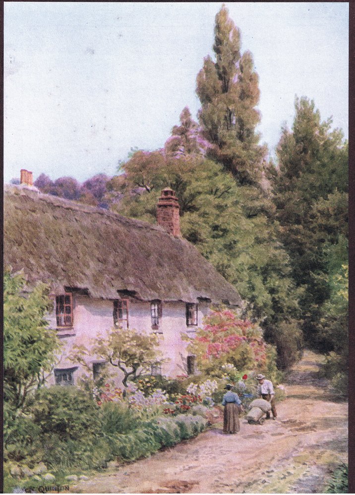 Cottages at Dunster, Somerset, from The Cottages and the Village Life ...