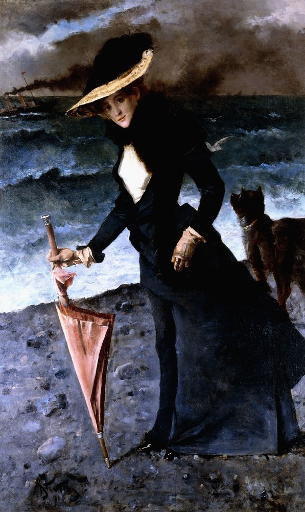 The Gale by Alfred Emile Stevens: Buy fine art print