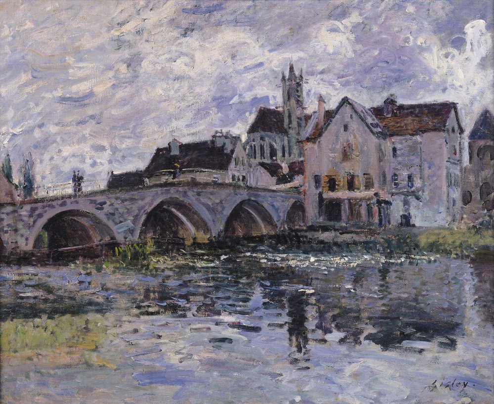 The Bridge of Moret-sur-Loing, 1887 by Alfred Sisley