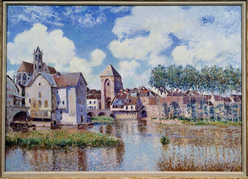View of Moret on Loing by Alfred Sisley: Buy fine art prints