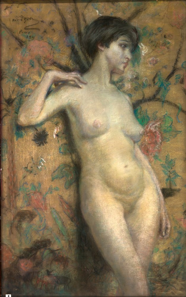 Nude against Screen by Alice Pike Barney