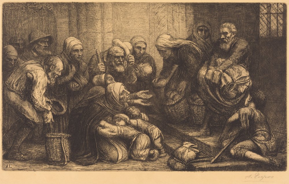 Beggars of Brussels (The Beggars of Bruges) by Alphonse Legros