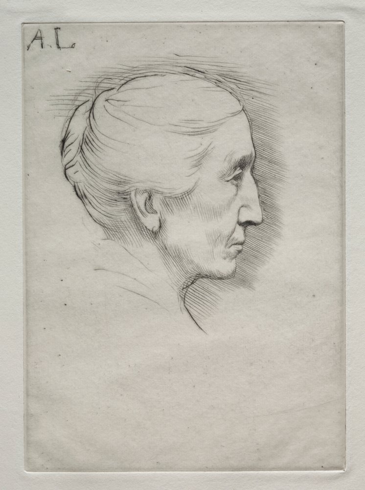 Portrait of Mme. Emily Hughes (1st Plate) by Alphonse Legros