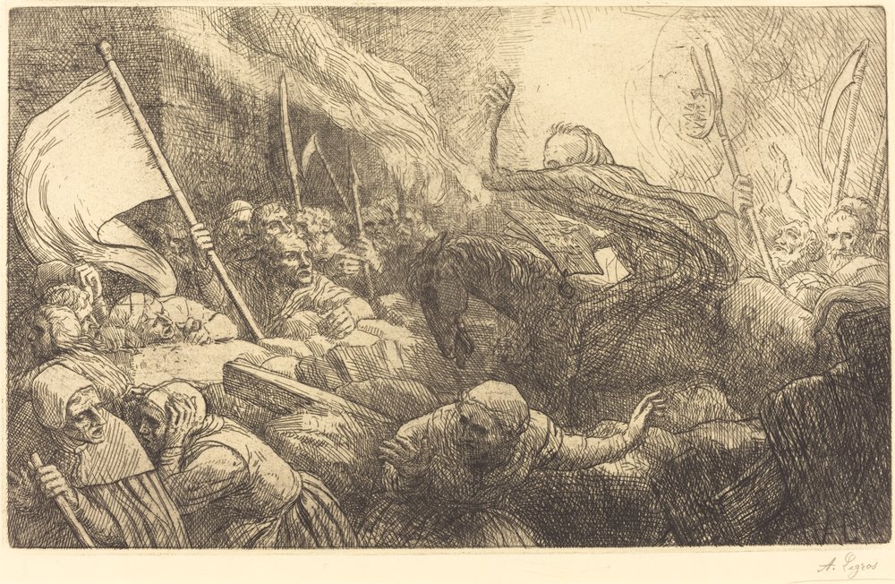 The Triumph of Death: Proclamation by Alphonse Legros