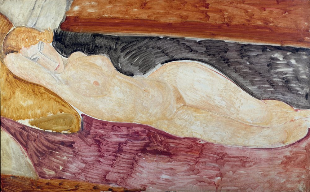 Reclining Nude, 1918. Rome, Museum of Modern and Contemporary Art (Rome, Galleria Nazionale d