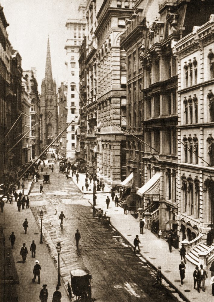 Wall Street, New York City, 1898 by American Photographer