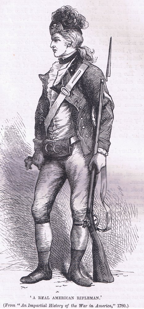 A real American rifleman, illustration from Cassells History of the ...