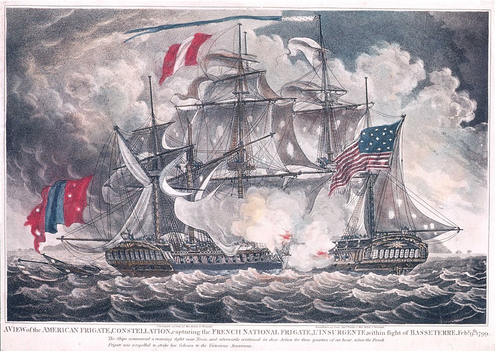 US Frigate Constellation Captures the L'Insurgente in the West Indies ...