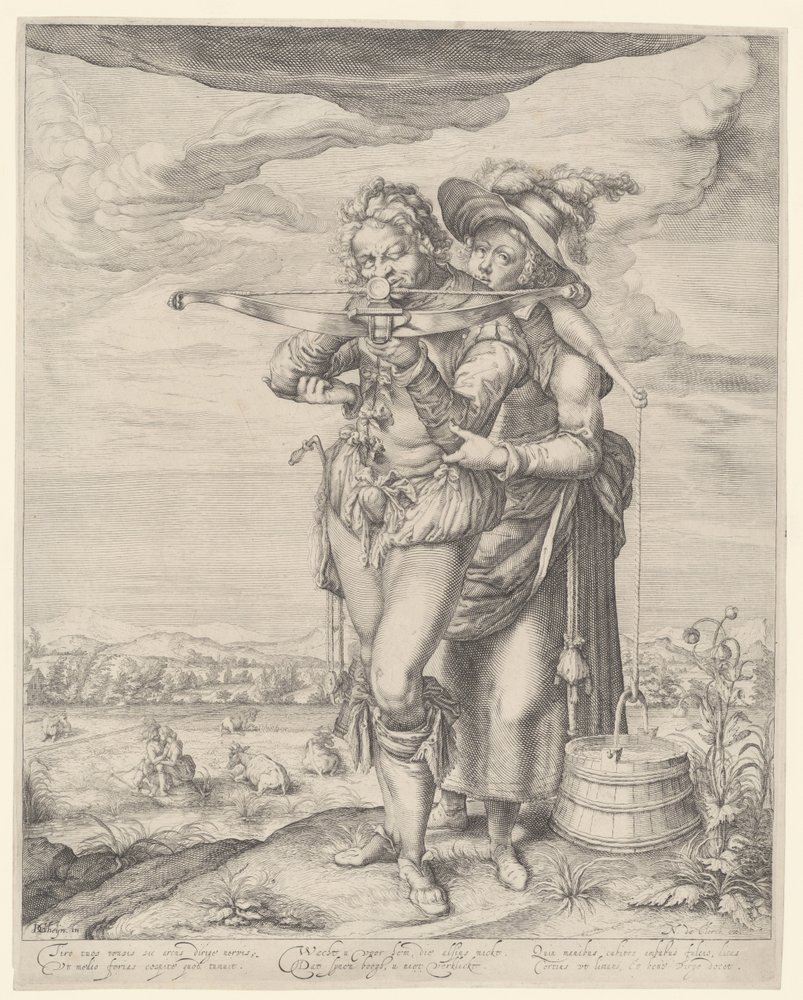 Archer and Milkmaid by Andries Jacobsz. Stock (possibly)